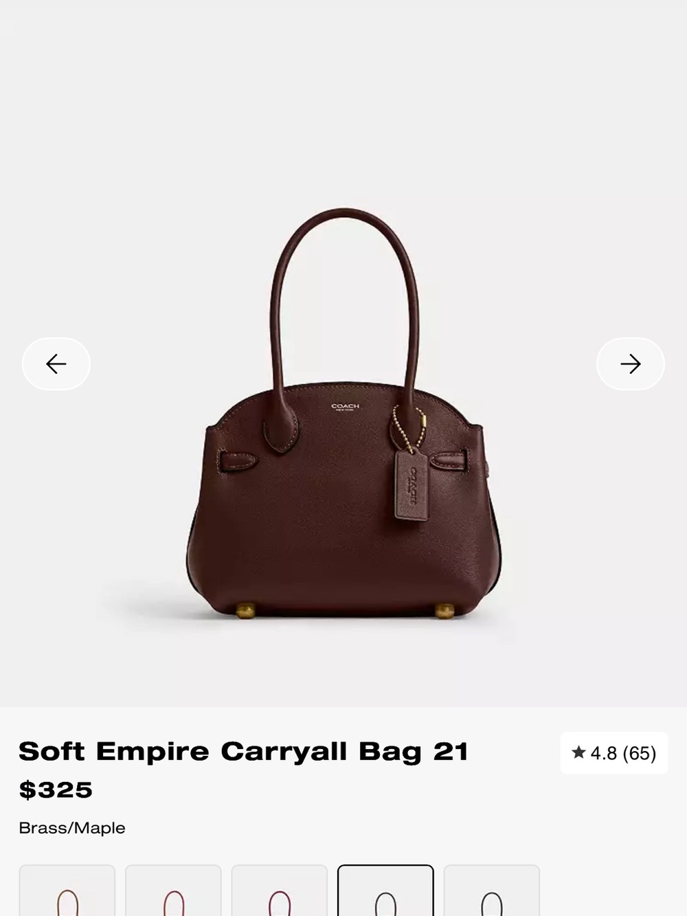 Coach empire 21 in Maple - Picture 10 of 10